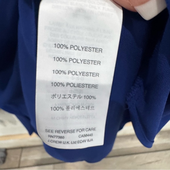 J. Crew Royal Blue Tassel Trim top ❤️ - Picture 8 of 8